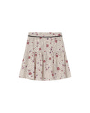 Flower Printed Skirt Ecru Staicy