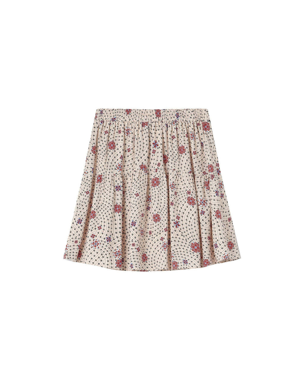 Falda Estampada Flores Crudo Staicy