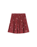 Falda Estampada De Flores Terracota Staicy