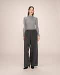 Anthracite Wide-Leg Trousers Sweeney