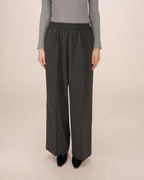 Anthracite Wide-Leg Trousers Sweeney