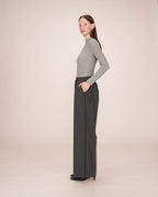 Anthracite Wide-Leg Trousers Sweeney