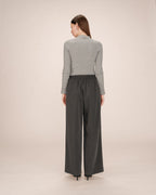 Anthracite Wide-Leg Trousers Sweeney
