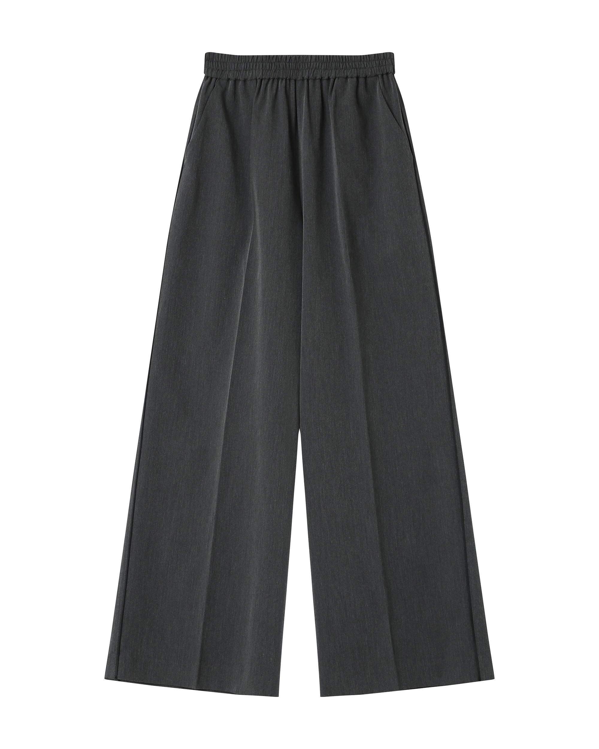 Anthracite Wide-Leg Trousers Sweeney