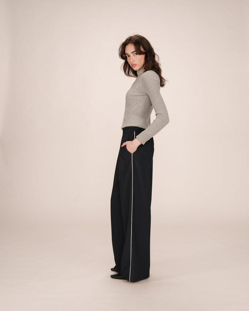Sweeney Navy Wide Leg Pants