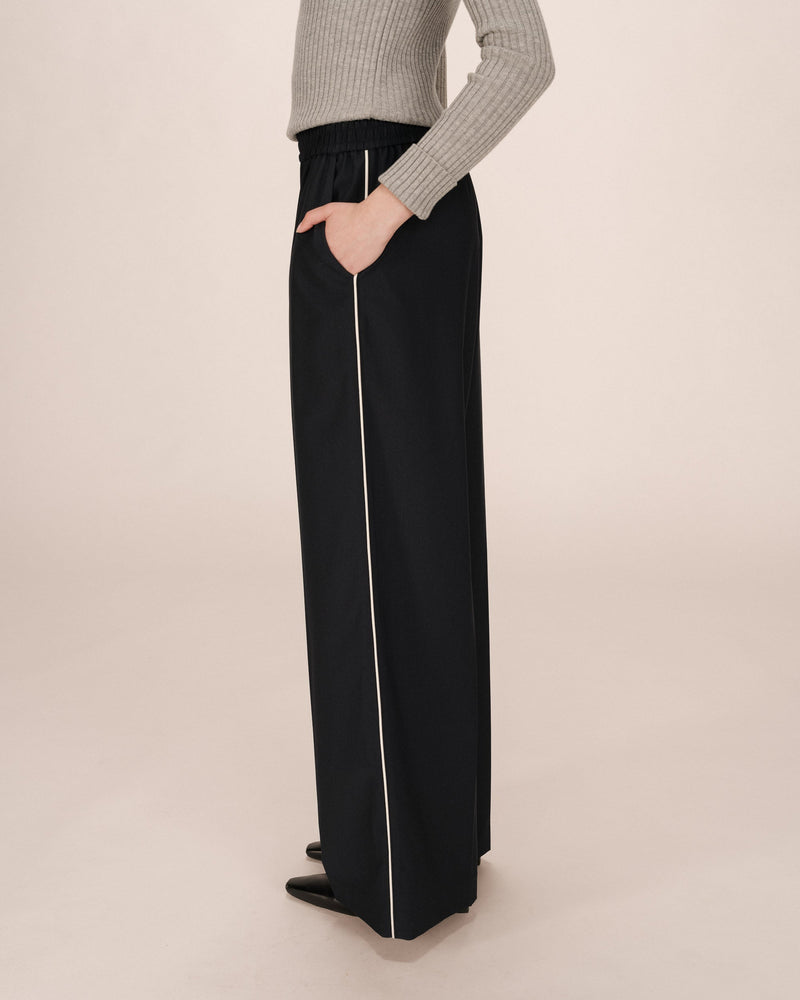 Sweeney Navy Wide Leg Pants