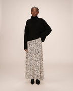 Printed Long Skirt Vanilla Sibella