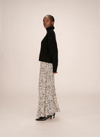 Printed Long Skirt Vanilla Sibella