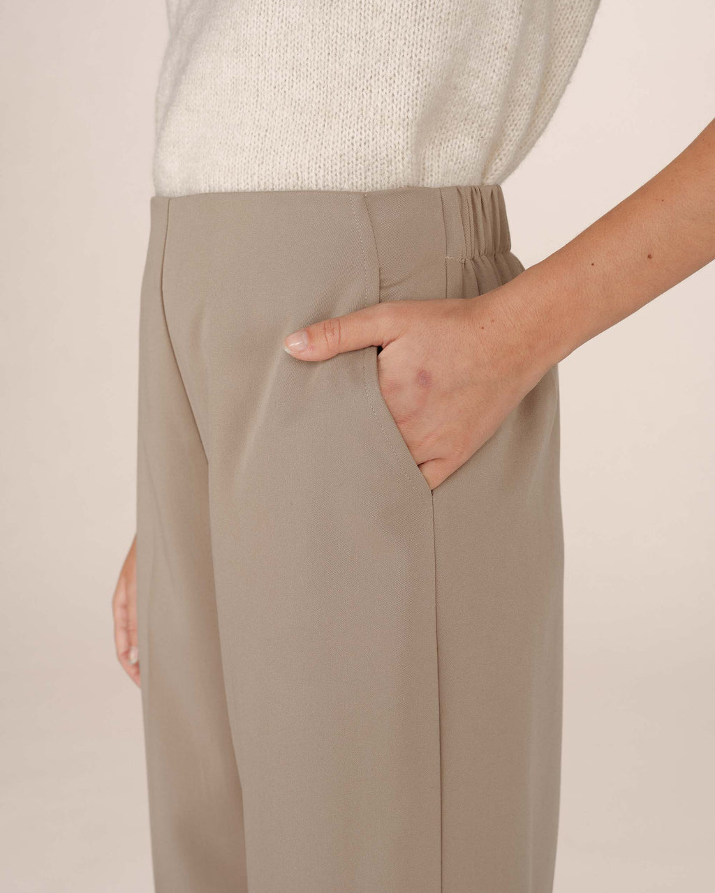 Pantalón de Traje Greige Stewart