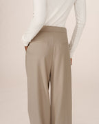 Greige Tailored Trousers Strokes