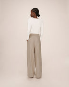 Greige Tailored Trousers Strokes