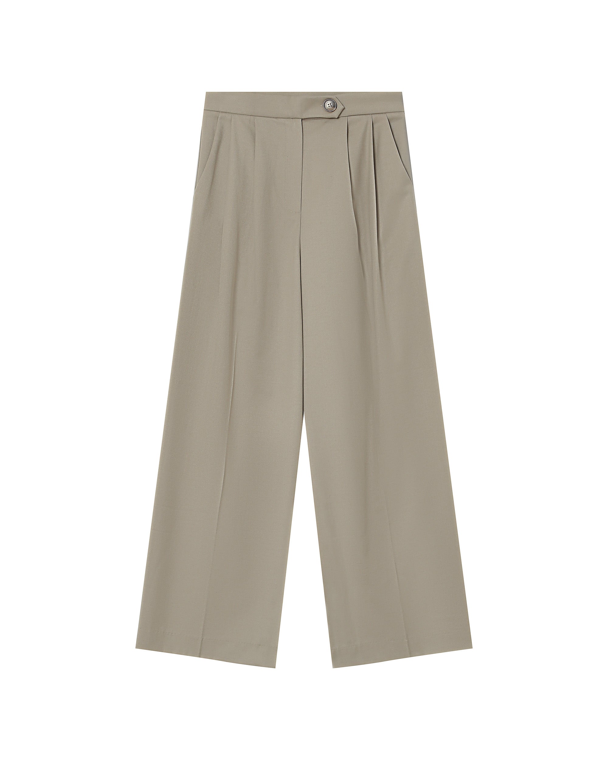 Greige Tailored Trousers Strokes