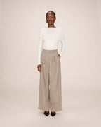 Greige Tailored Trousers Strokes