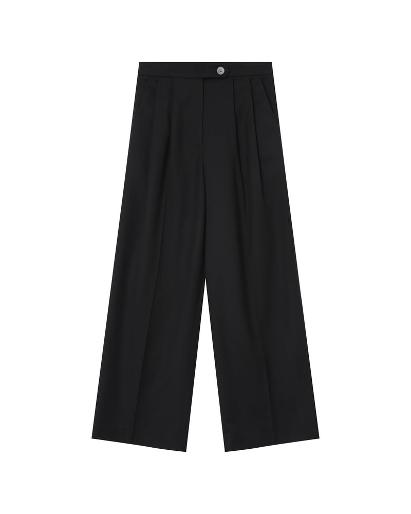 Pantalón traje trazos negros