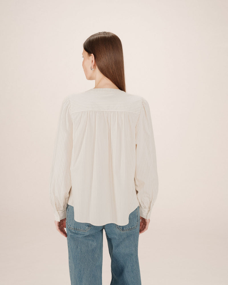 Camisa Sissi Crudo Rayas