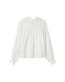Sicilia Ivory Pussy Collar Blouse