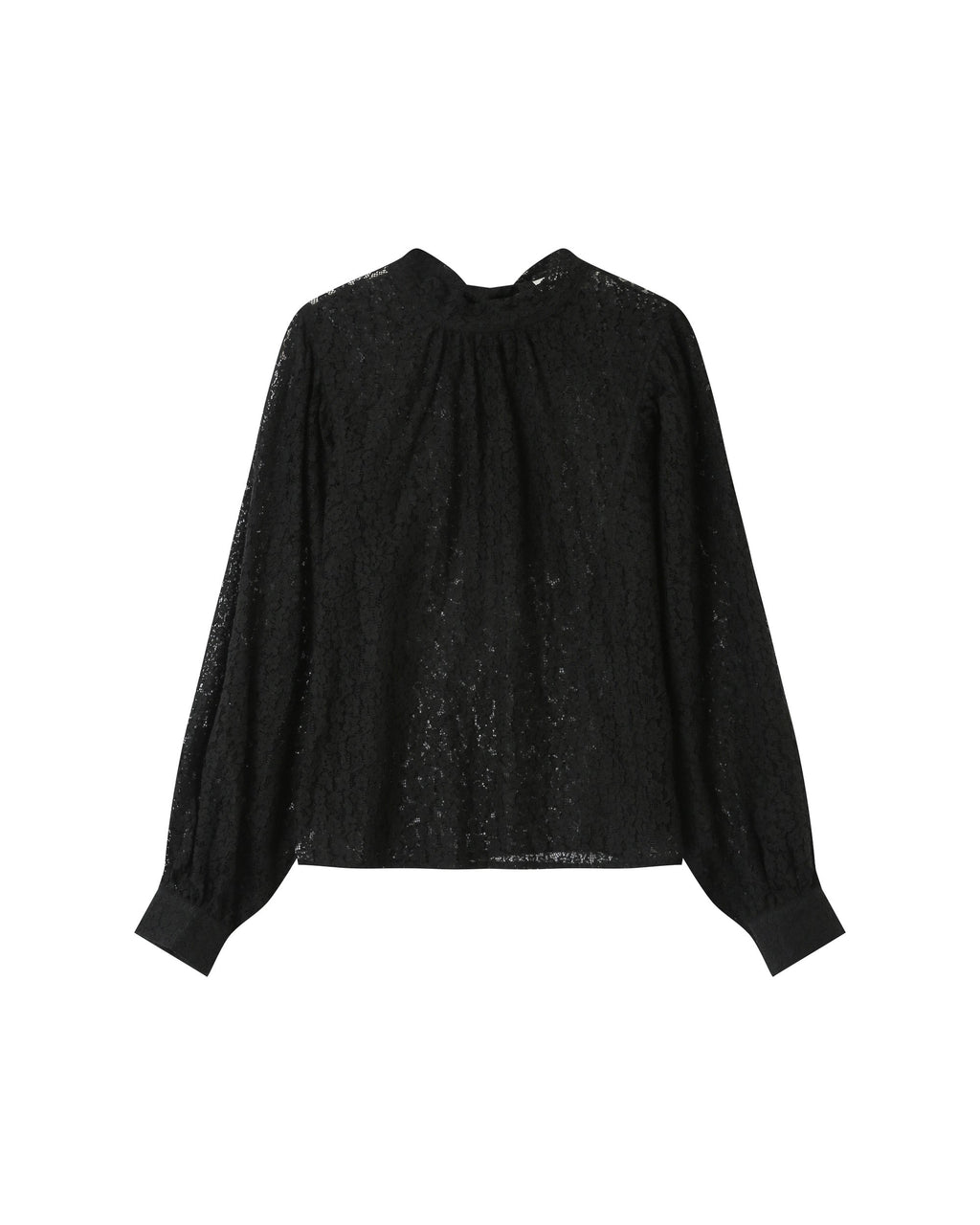 Blouse Col Lavallière Noir Sicilia