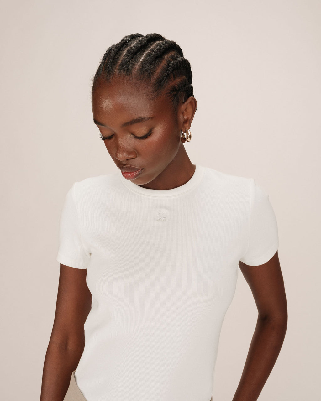 Round-Neck T-Shirt Ivory Sure
