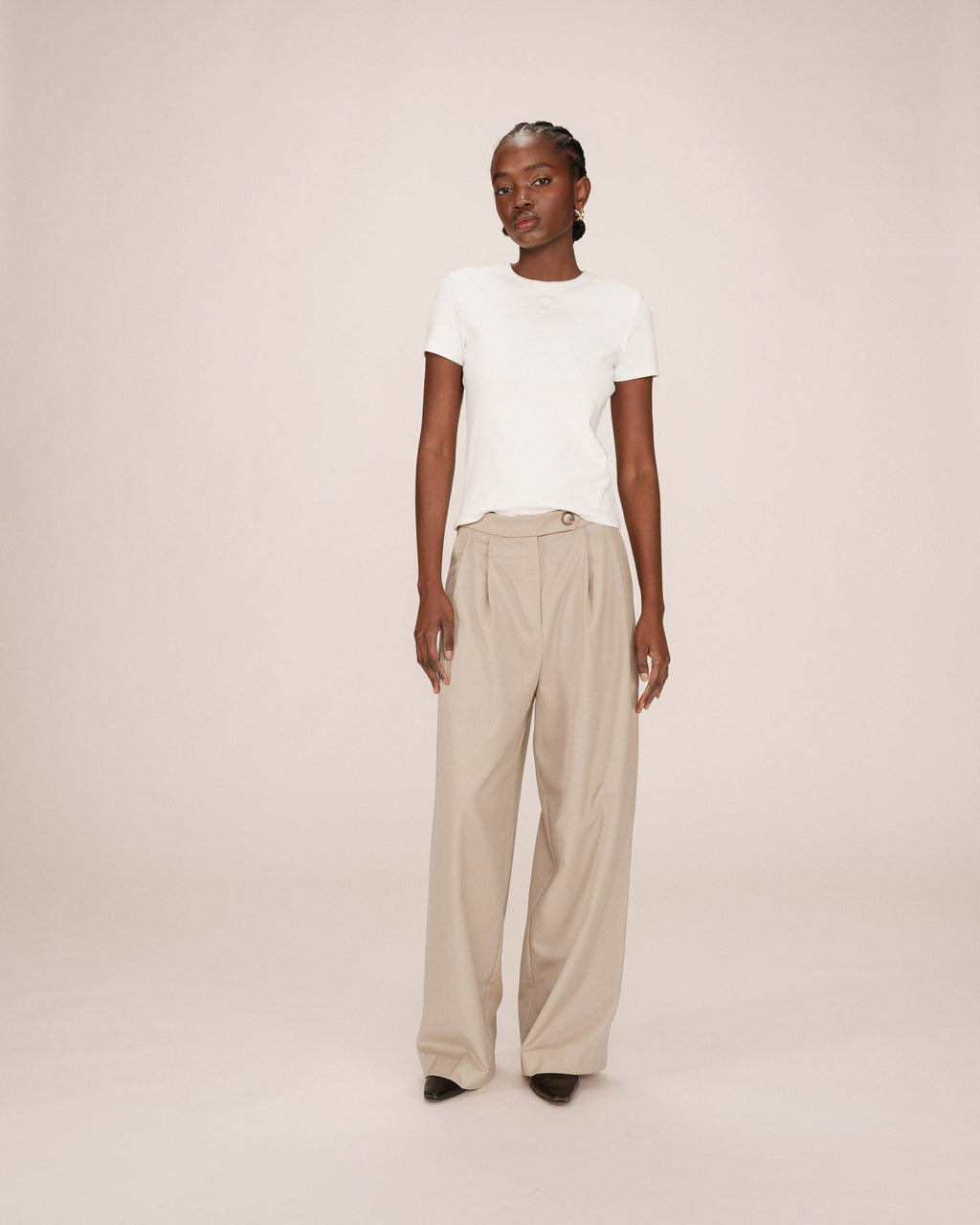 Round-Neck T-Shirt Ivory Sure