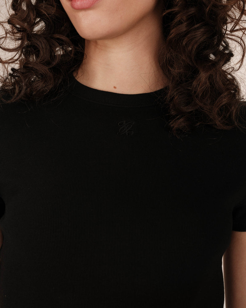 Sure Black Round Neck T-Shirt