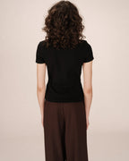 Black Round Neck T-Shirt Sure