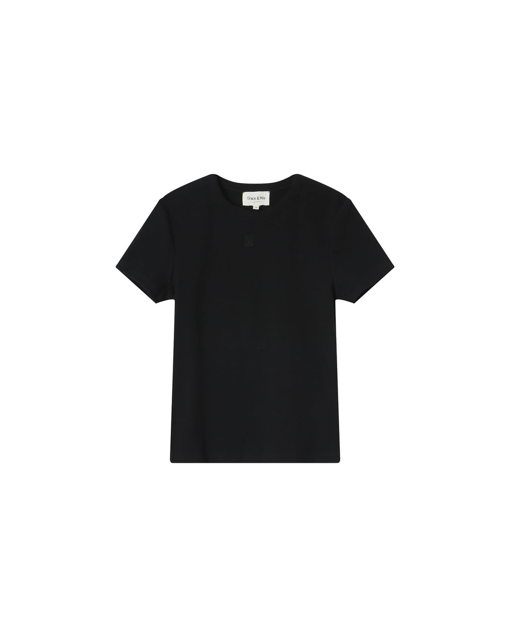 Black Round Neck T-Shirt Sure