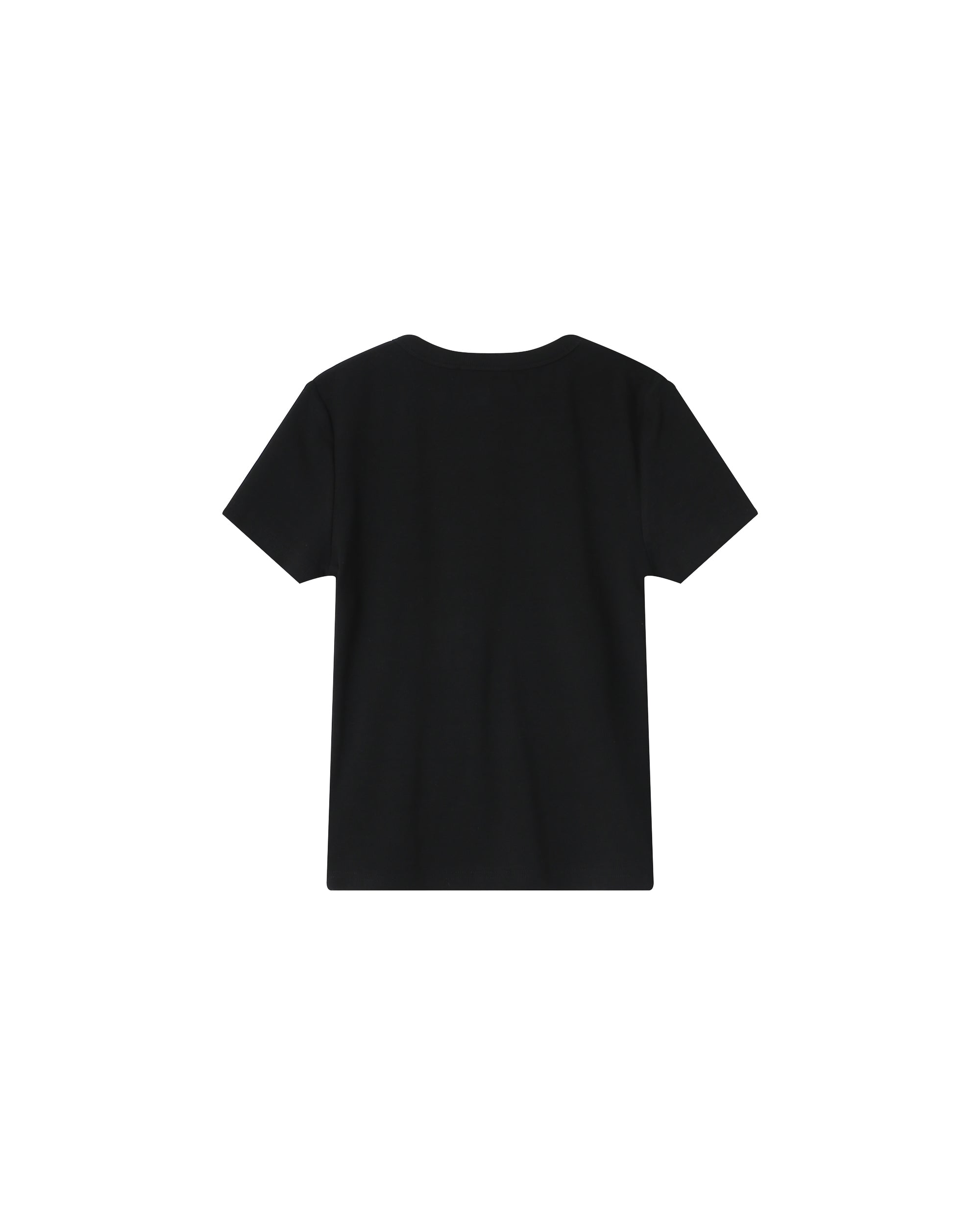 Black Round Neck T-Shirt Sure