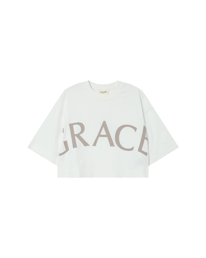 Taupe Star Cropped Top