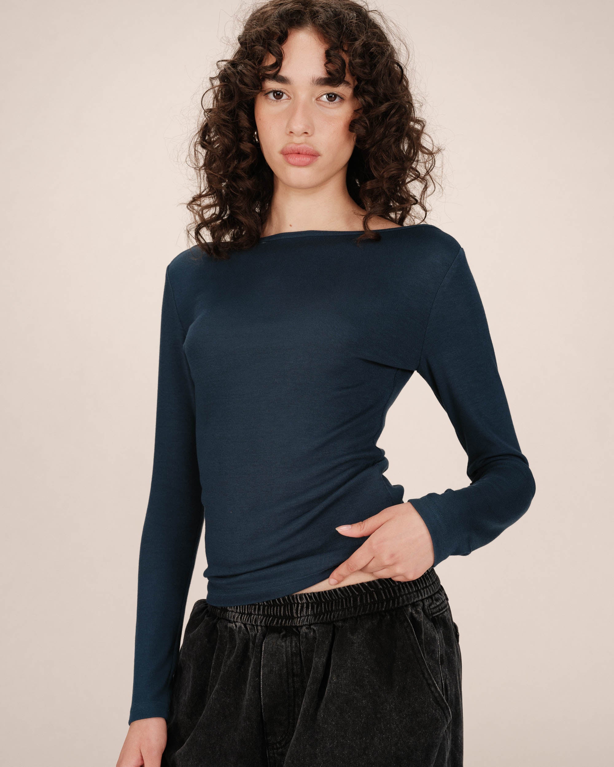 Top Cuello Barco Azul Petroleo Stanley