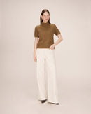 Jersey con cuello alto de Willow verde oliva