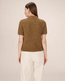 Jersey con cuello alto de Willow verde oliva