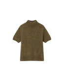 Jersey con cuello alto de Willow verde oliva