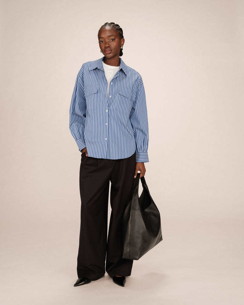 Camisa Sorbet Fossil Rayas Azul