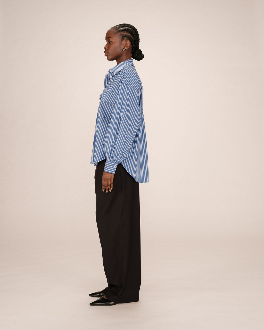 Camisa de Rayas Azul Fósil Sorbet