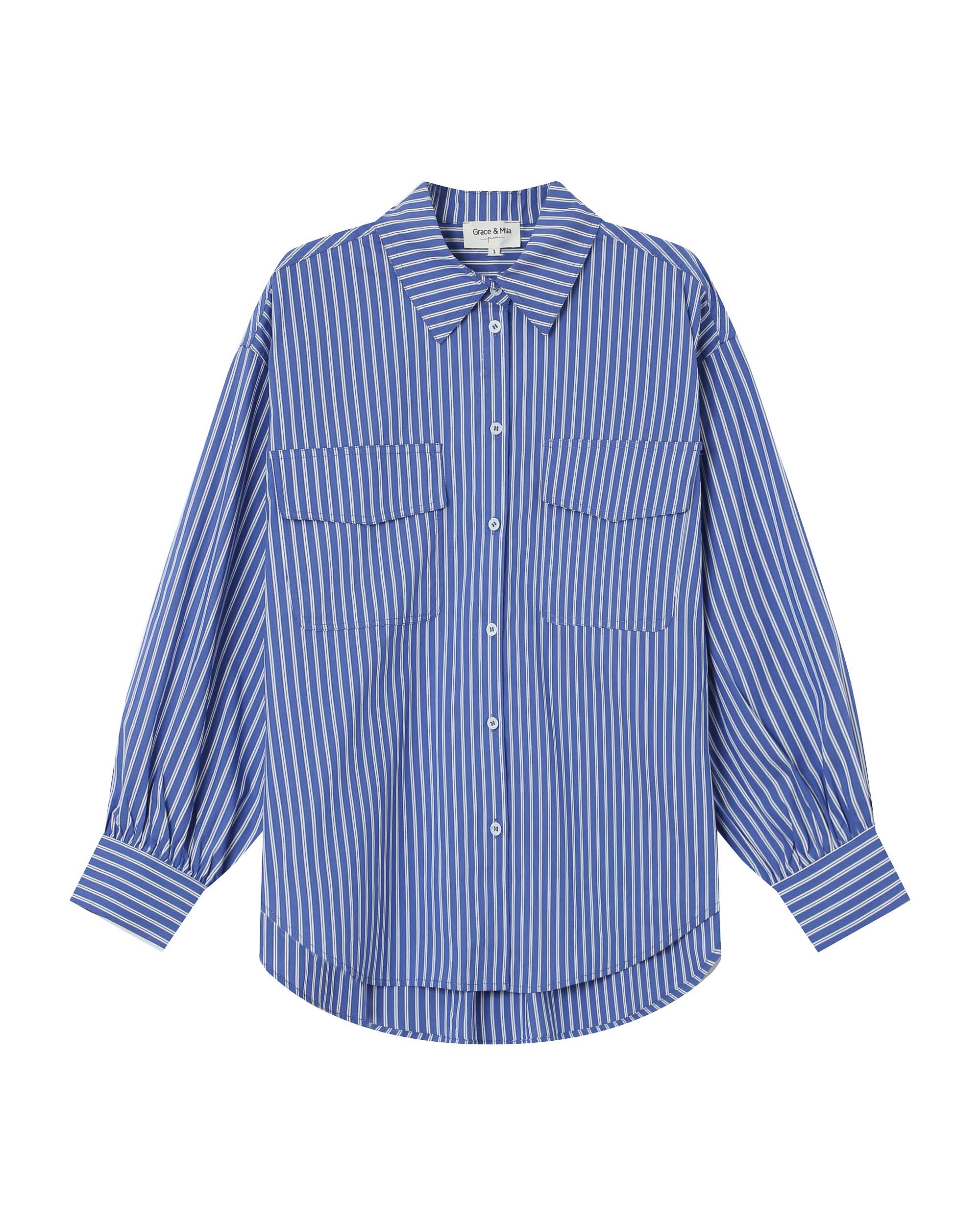 Camisa de Rayas Azul Fósil Sorbet