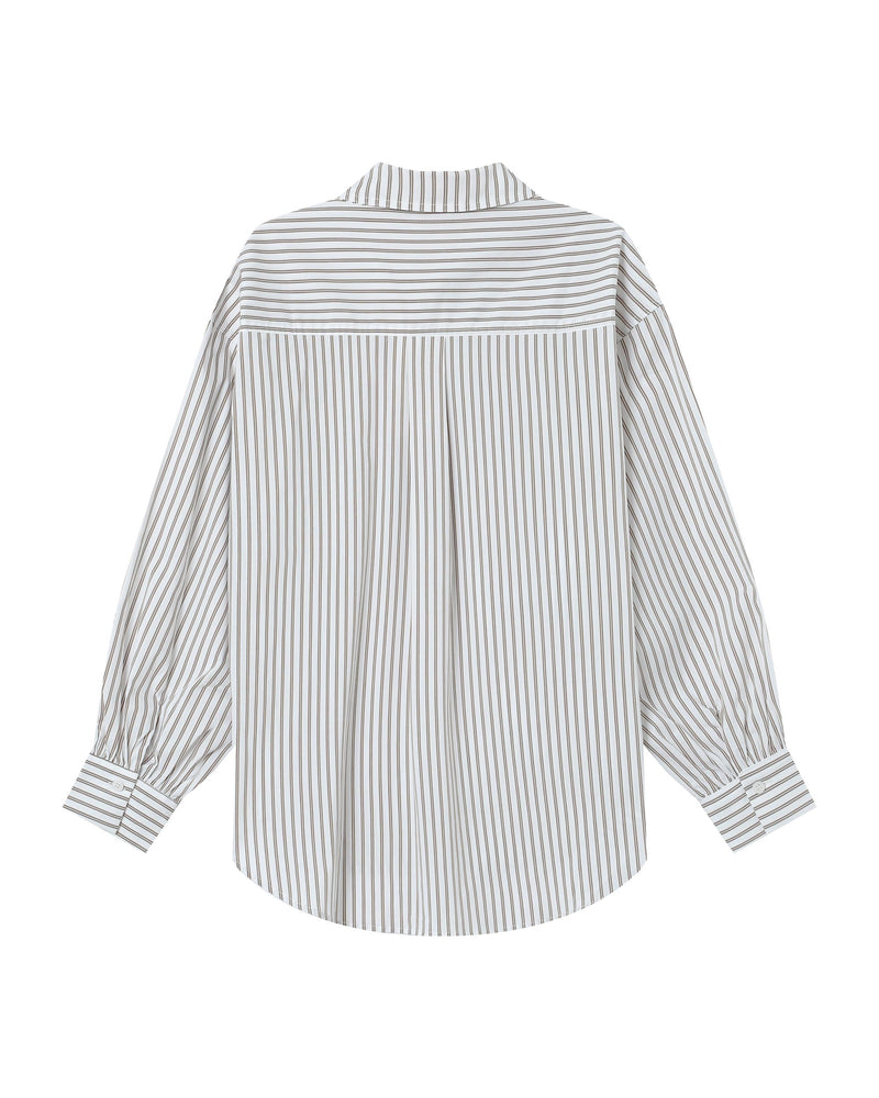 Striped Shirt Greige Sorbet