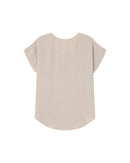 Top fluido cuello pico Temporada Crudo