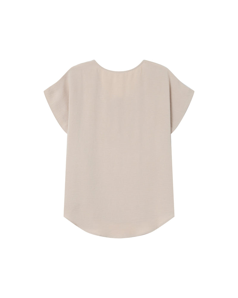 Top fluido cuello pico Temporada Crudo