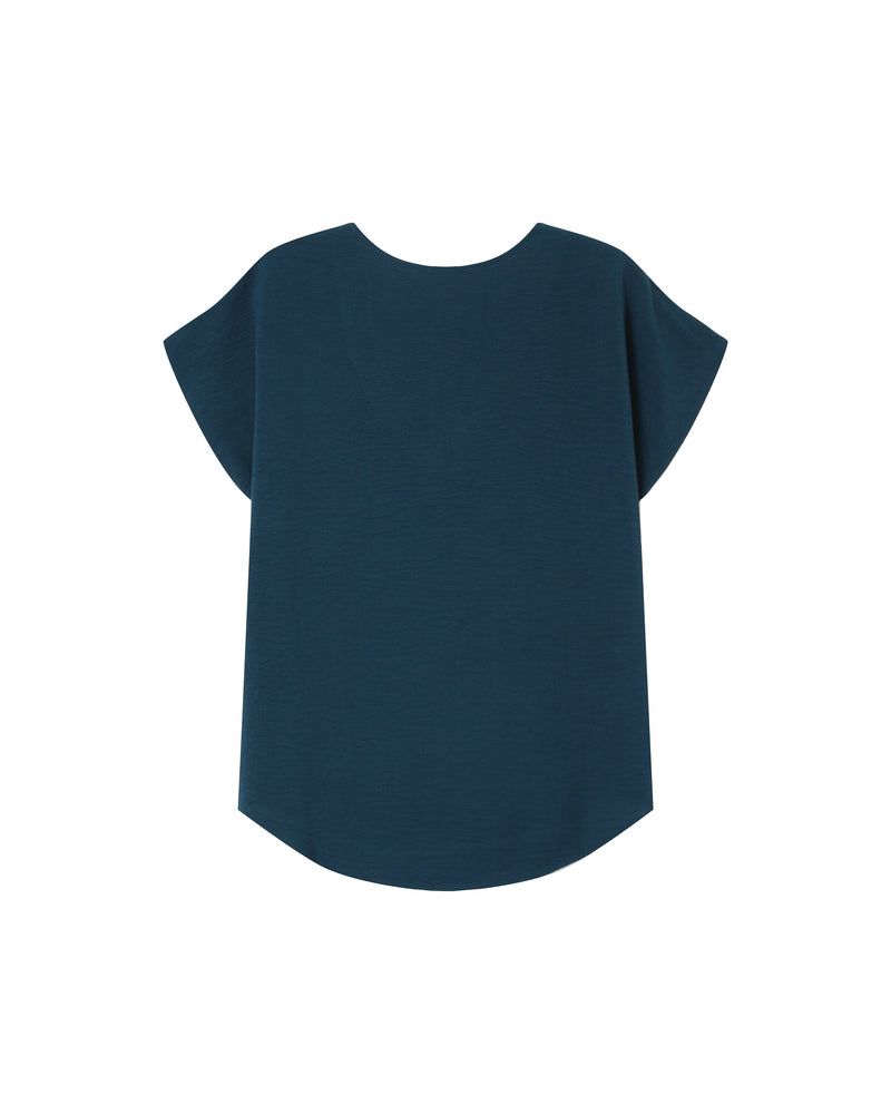 Top fluido con cuello en V Emerald Season