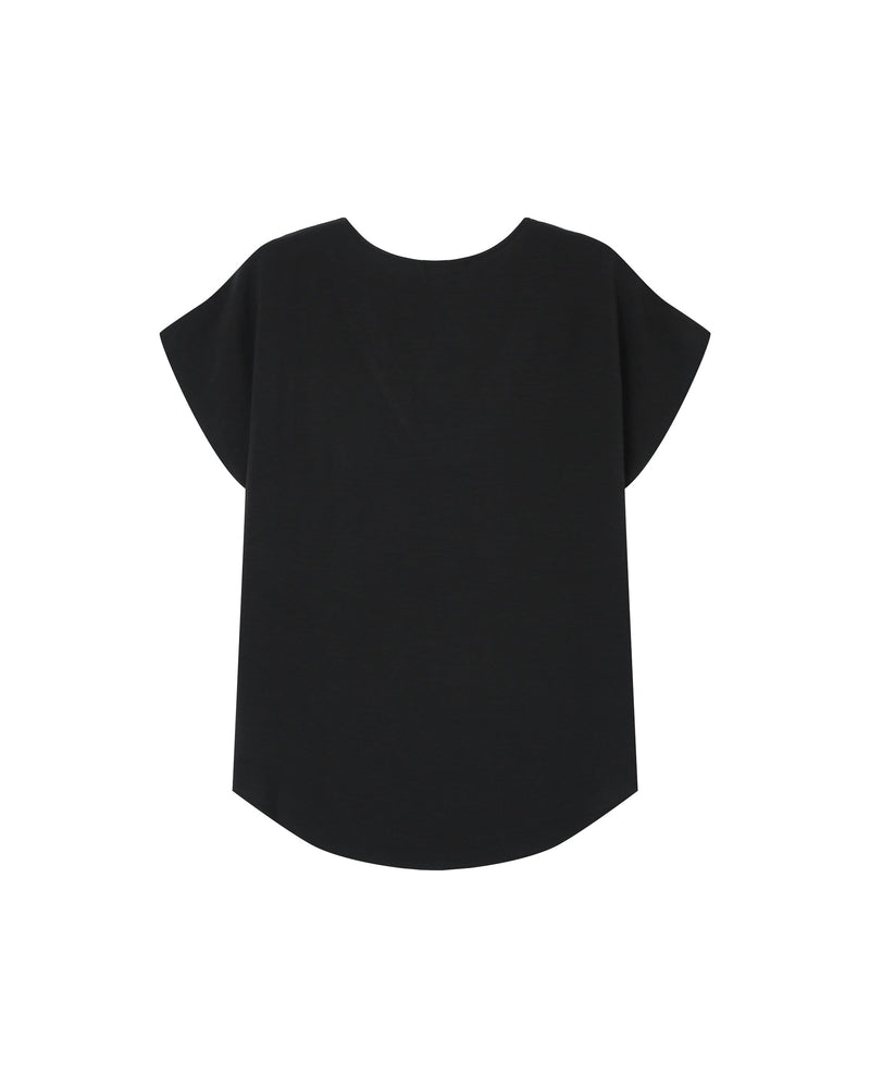 Top fluido con cuello en V Black Season