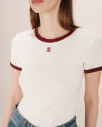 Camiseta Monograma G&M Bordado Crudo Sany