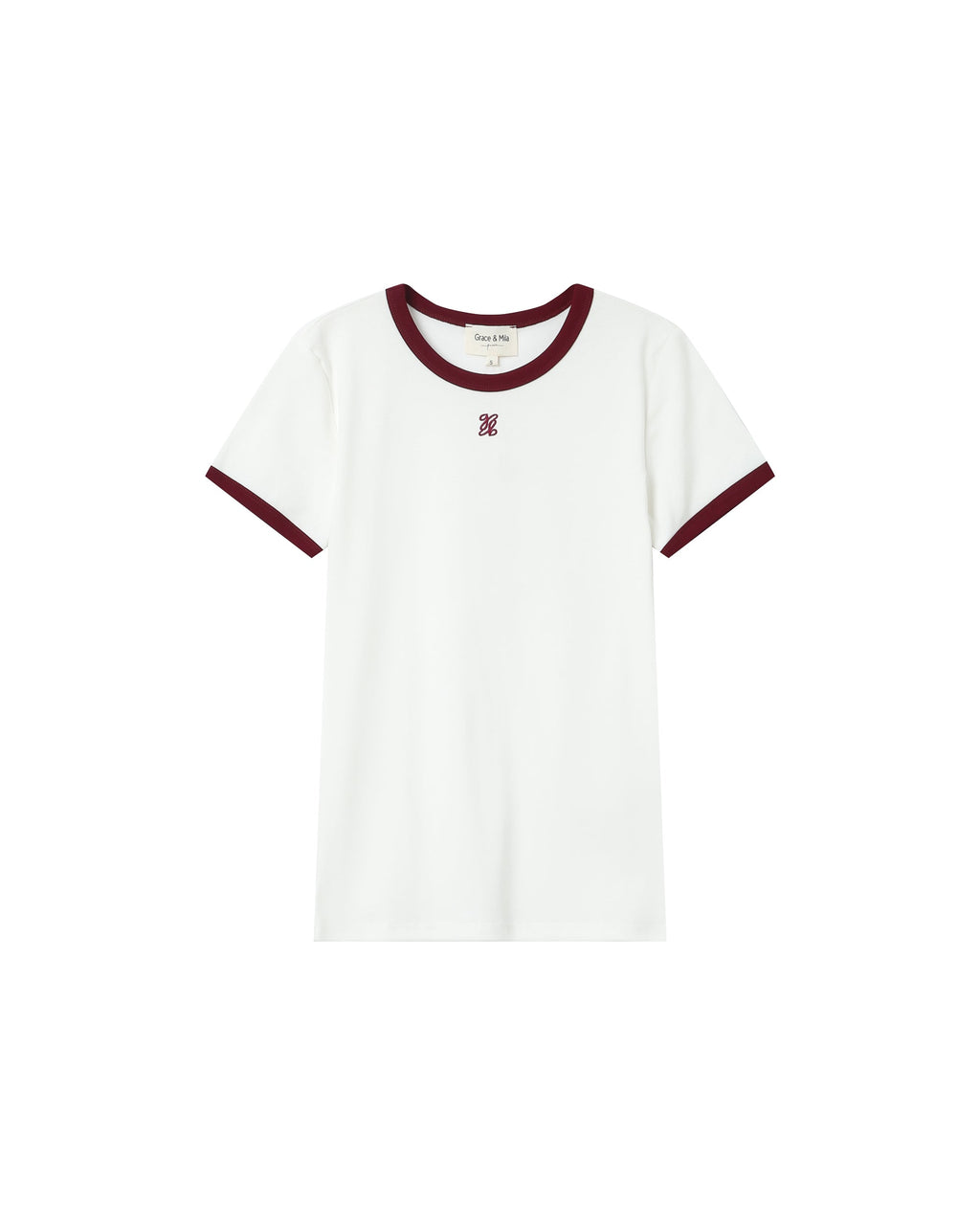 Camiseta Monograma G&M Bordado Crudo Sany