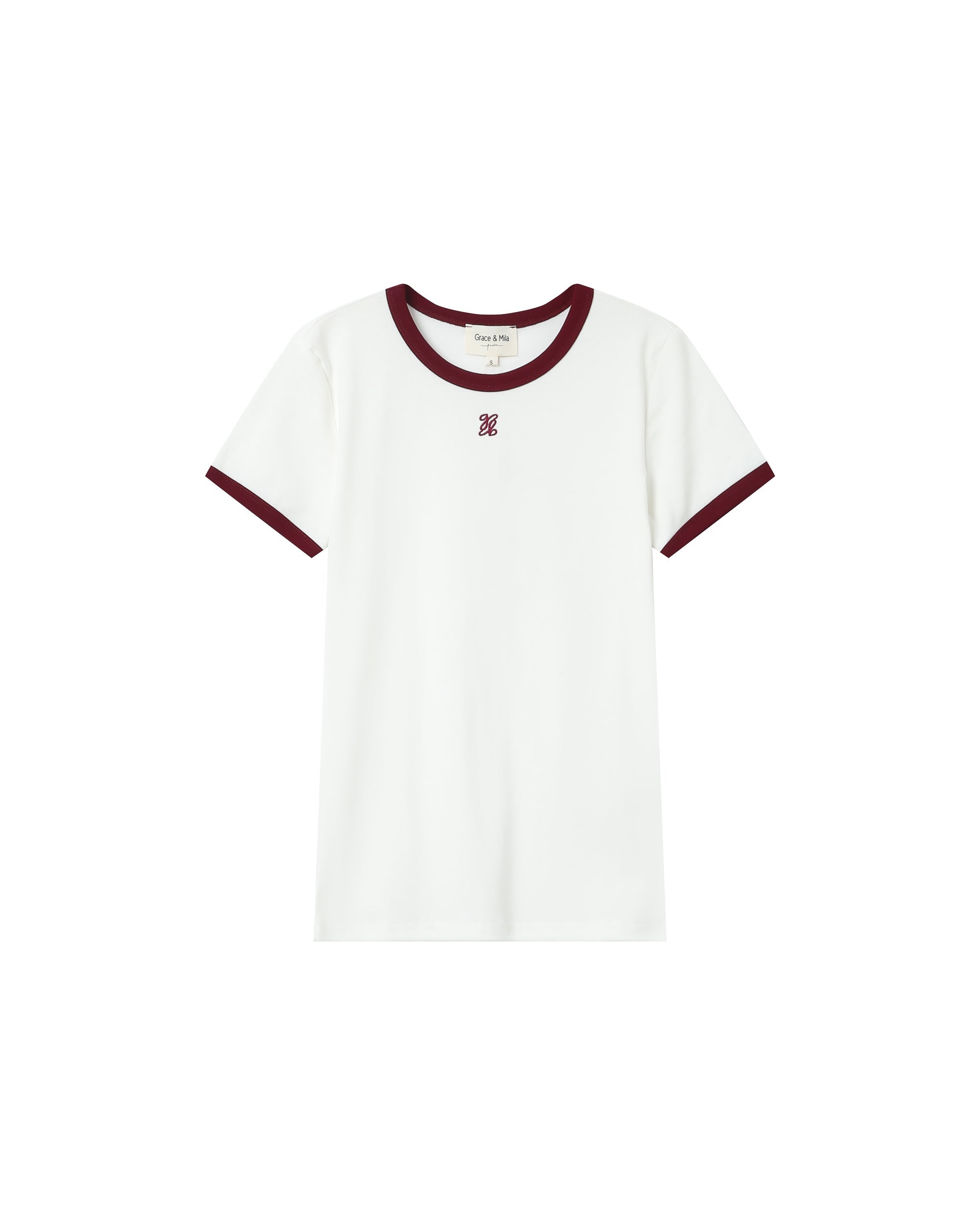 Camiseta Monograma G&M Bordado Crudo Sany