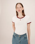 Camiseta Monograma G&M Bordado Crudo Sany
