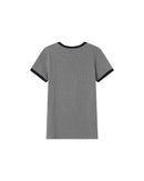 Camiseta con monograma bordado de G&M Sany gris