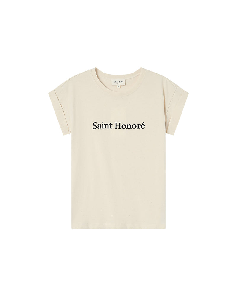Sorentino Beige Message T-Shirt