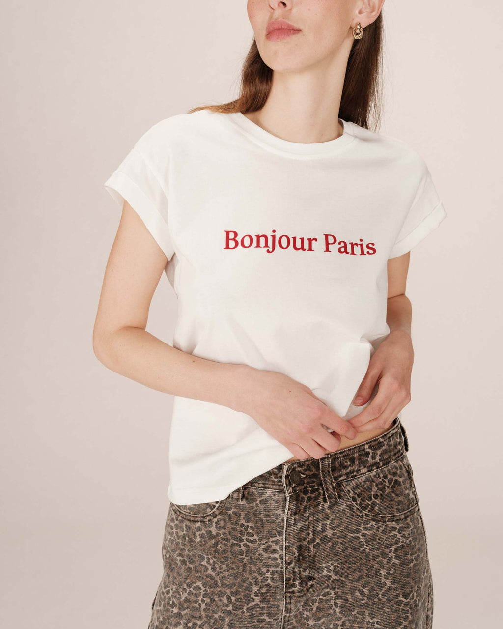 Slogan T-Shirt Ivory Sorentino
