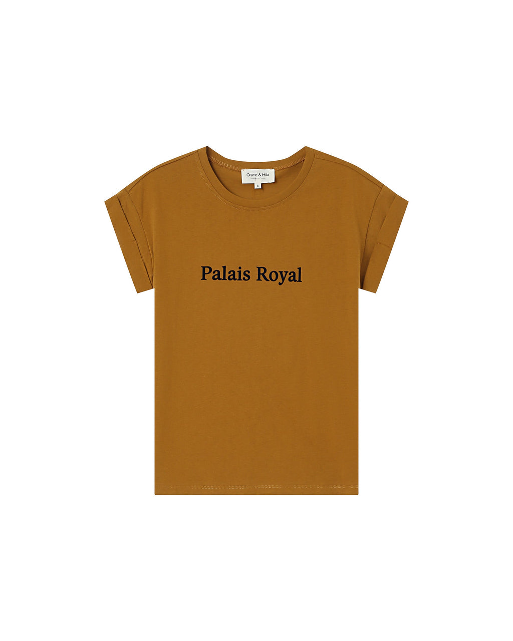 T-Shirt con Mensaje Ocre Sorentino