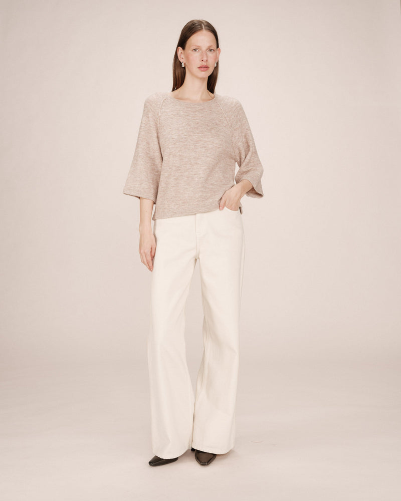 Beige Rose Sweater Sam