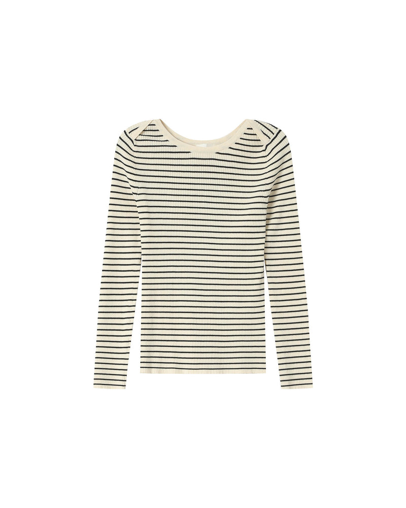 Striped Jumper Ecru Saturday